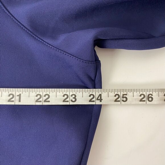 F&G Tech Golf Jacket Sweater Full Zip Size‎ M Blue White Pockets Logo - Picture 11 of 15